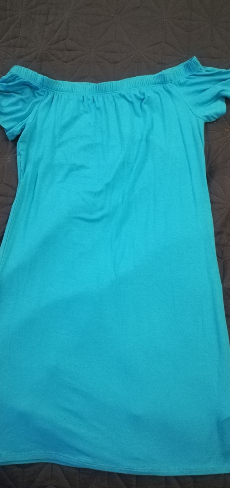 Venus size med summer dress Turquoise in color